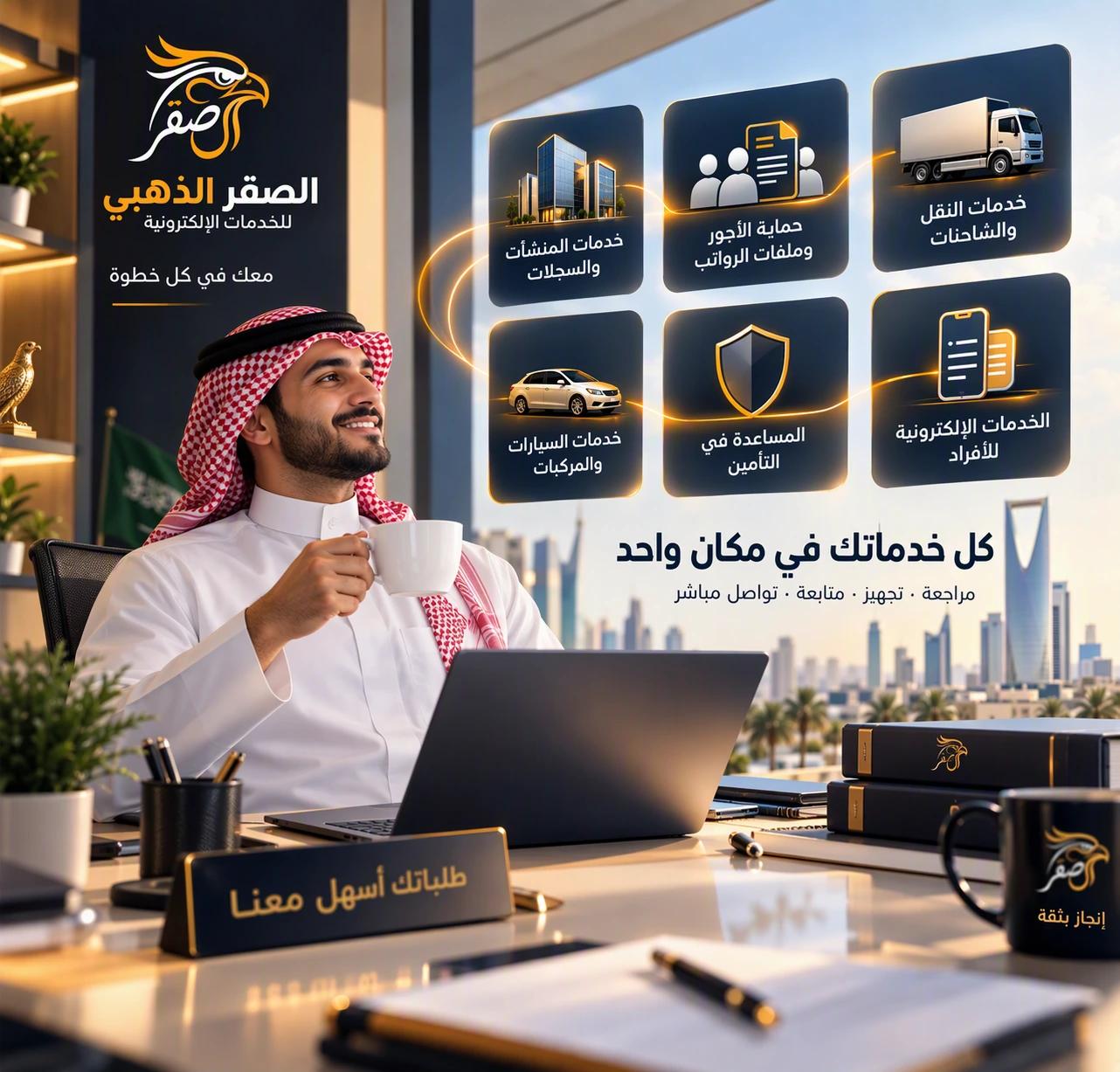 الصقر الذهبي للخدمات الإلكترونية - كل خدماتك في مكان واحد
